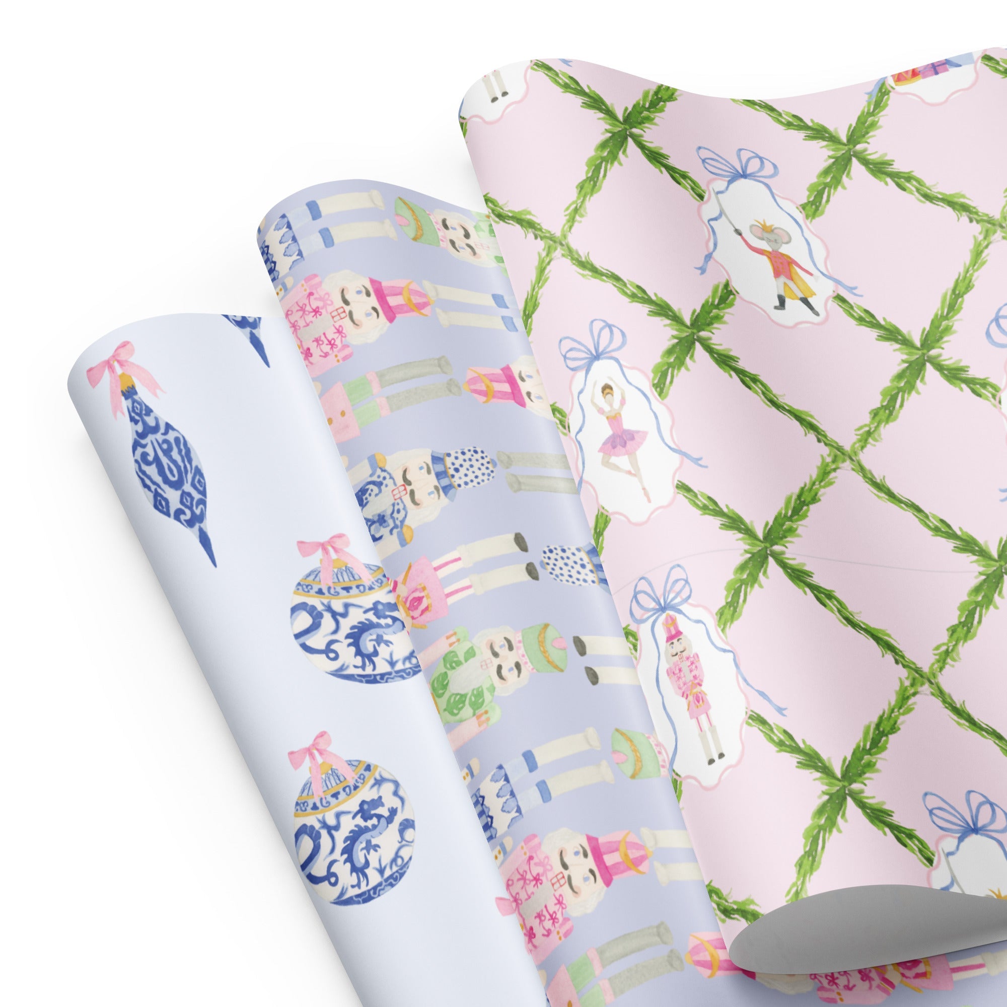 Watercolor Nutcrackers Gift Wrapping Set