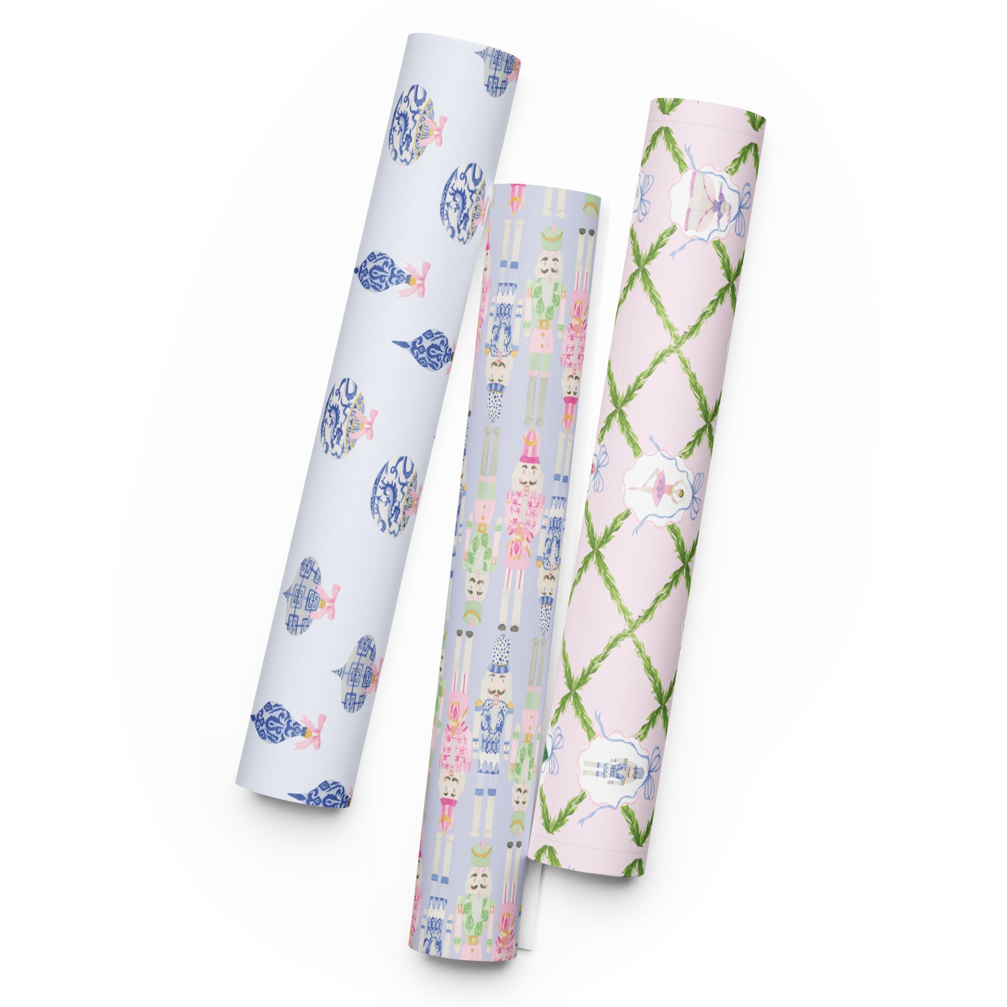 Watercolor Nutcrackers Gift Wrapping Set